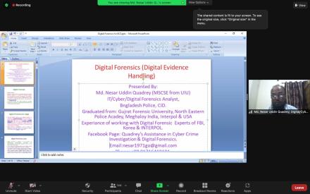 Training on Digital Forensic